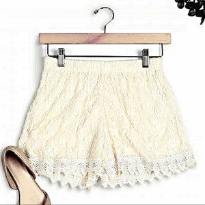 LAYLA Handmade Lace Shorts